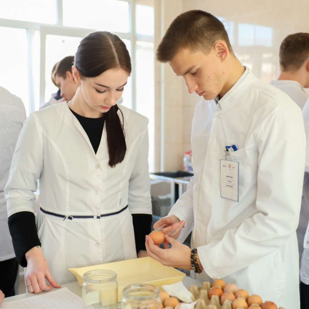 Студенты СтГАУ освоили оценку морфологических показателей яиц сельскохозяйственной птицы