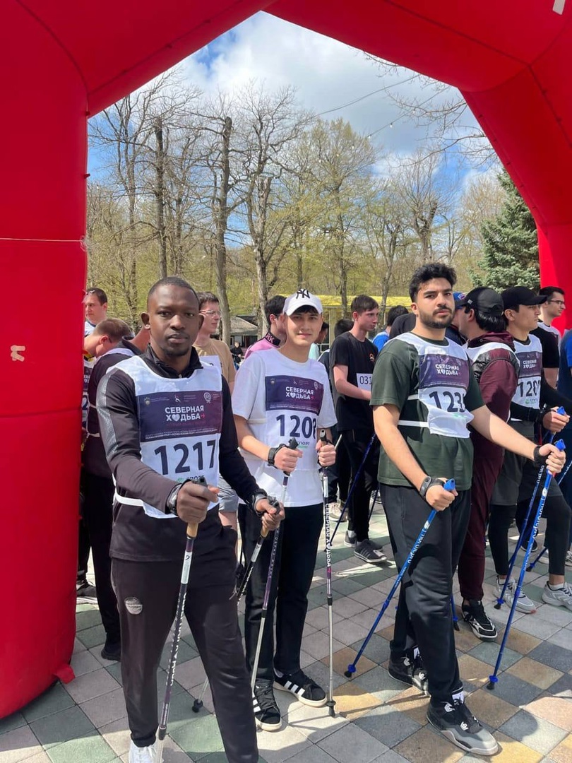 Иностранный студент СтГАУ — победитель городских соревнований по скандинавской ходьбе