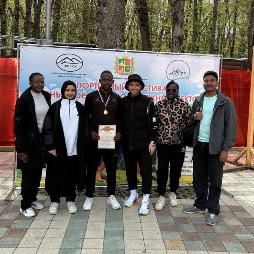 Иностранный студент СтГАУ — победитель городских соревнований по скандинавской ходьбе