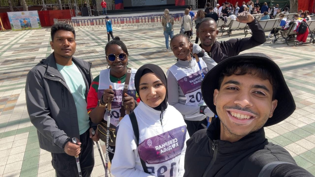 Иностранный студент СтГАУ — победитель городских соревнований по скандинавской ходьбе