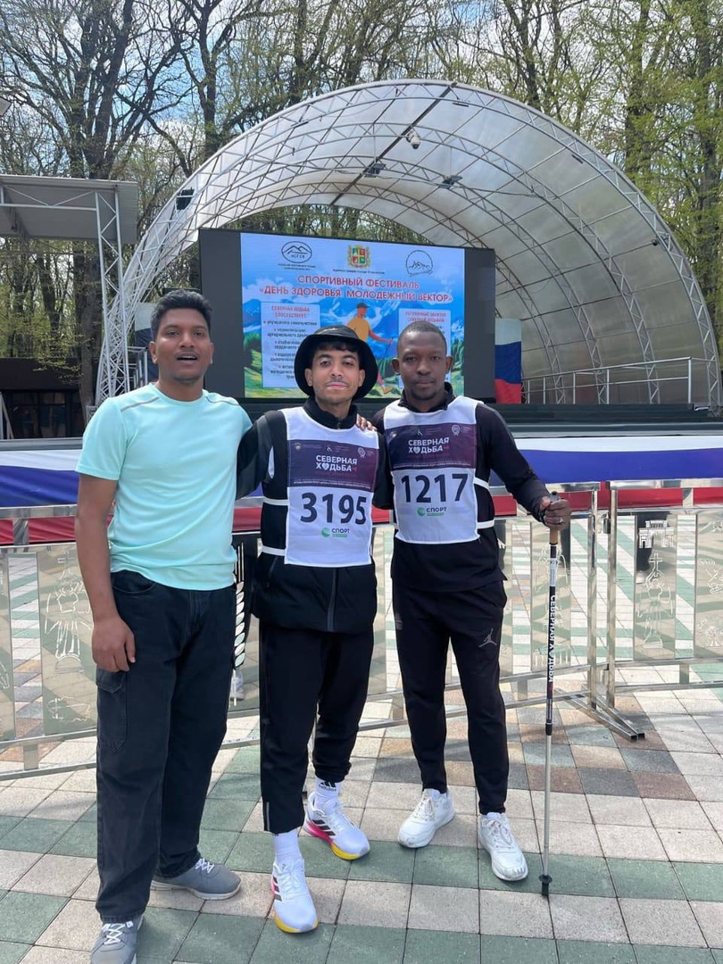 Иностранный студент СтГАУ — победитель городских соревнований по скандинавской ходьбе