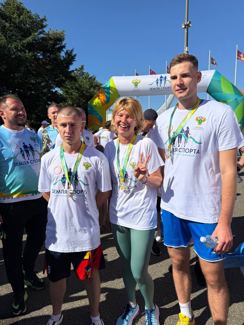 SSAU students run the All-Russian marathon "Land of Sports"