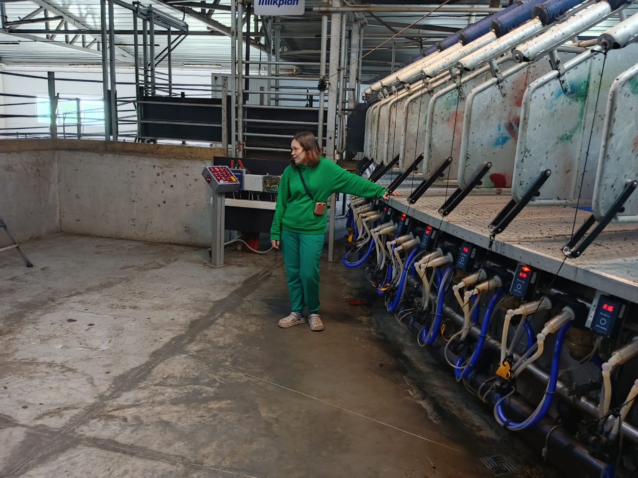 Студенты СтГАУ посетили выездное занятие в козьем молочном комплексе